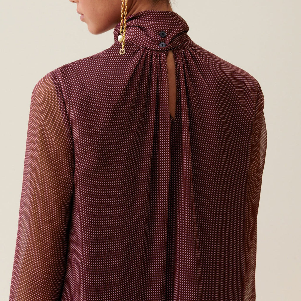 Claudie Pierlot - Robe Fluide Col Lavallière