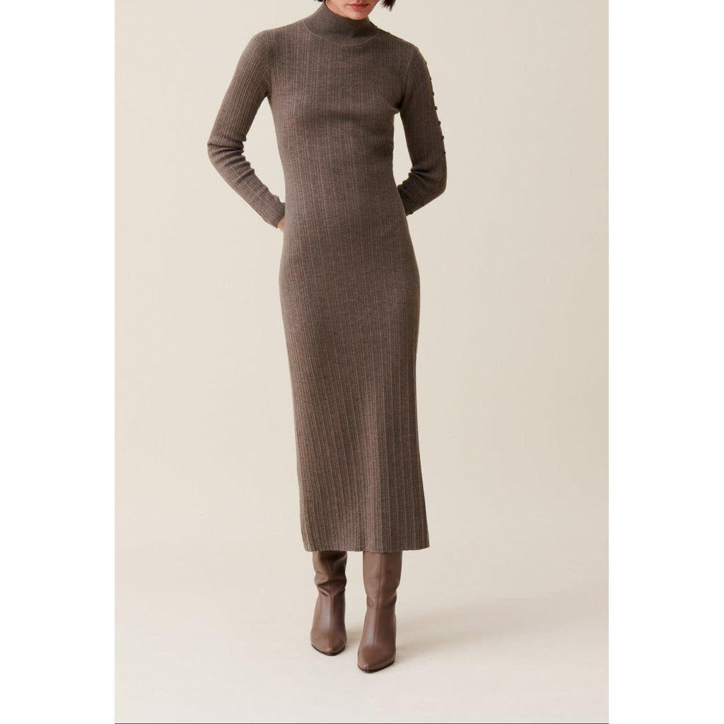 Claudie Pierlot - Robe Maille Col Montant