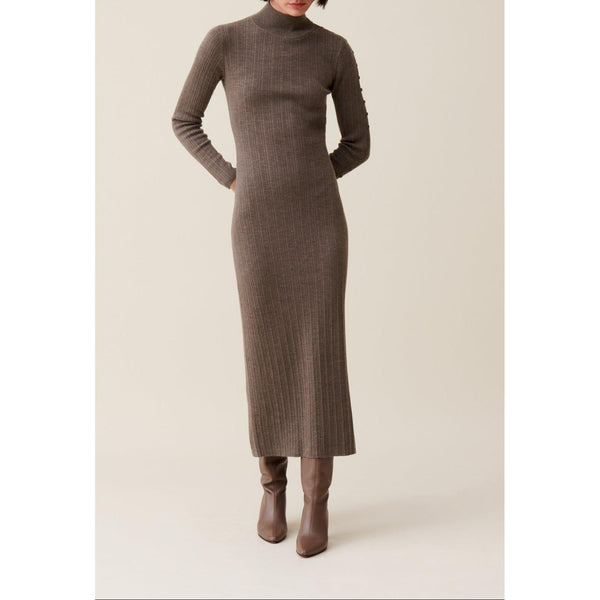Claudie Pierlot - Vestido de Punto Cuello Alto