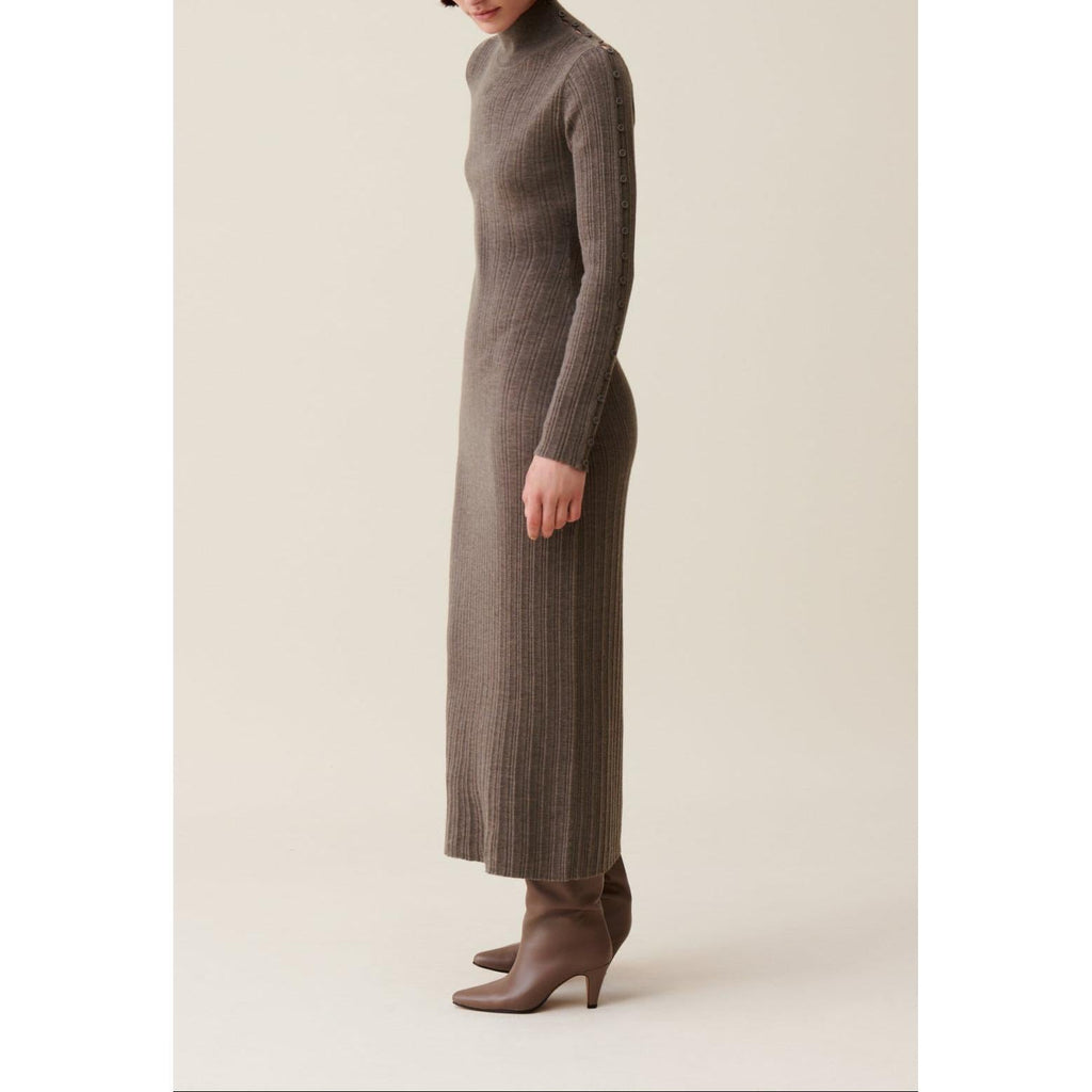 Claudie Pierlot - Robe Maille Col Montant