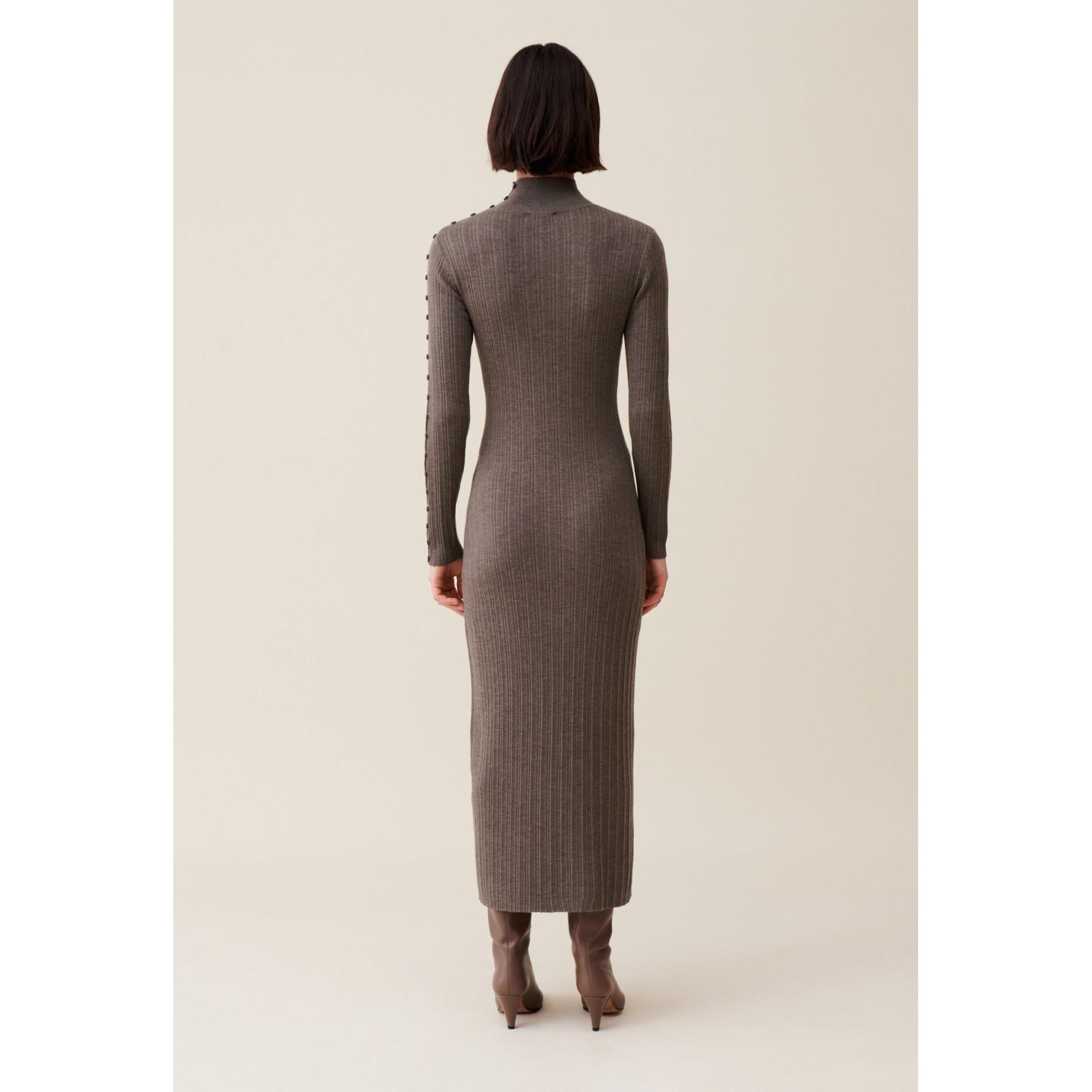 Claudie Pierlot - Robe Maille Col Montant