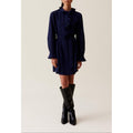Robe Rayures Volants Marine