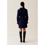 Robe Rayures Volants Marine