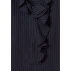 Robe Rayures Volants Marine