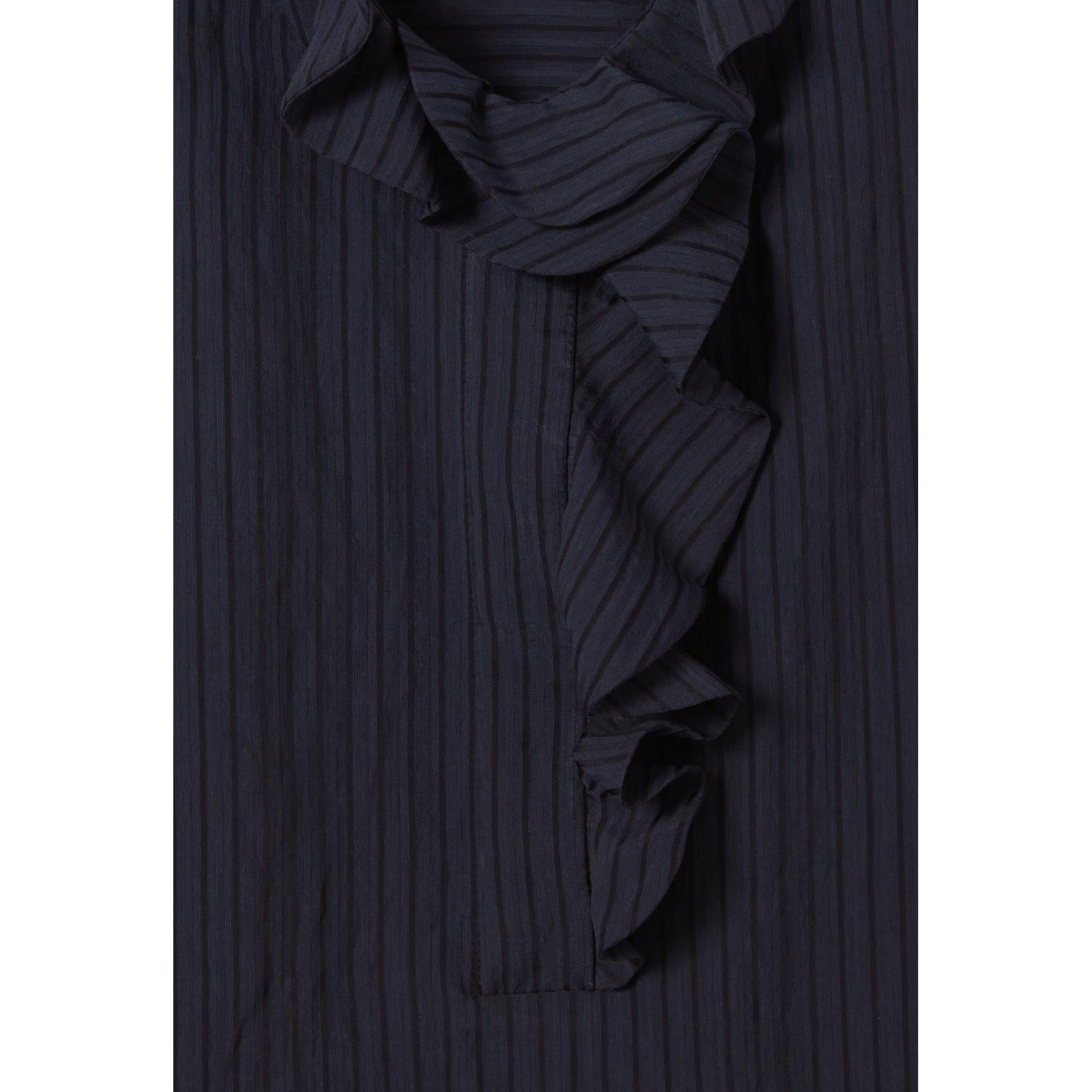 Claudie Pierlot - Robe Rayures Volants Marine