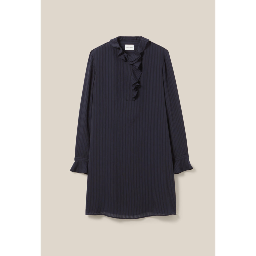 Robe Rayures Volants Marine