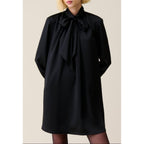 Claudie Pierlot - Fluid Dress Black Pussy Collar
