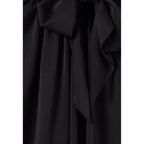 Claudie Pierlot - Fluid Dress Black Pussy Collar