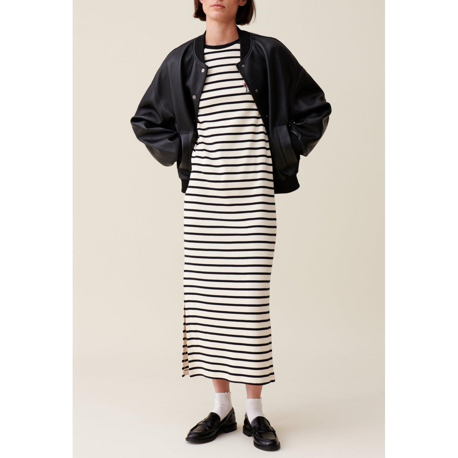 Robe Jean Toto Rayée Midi