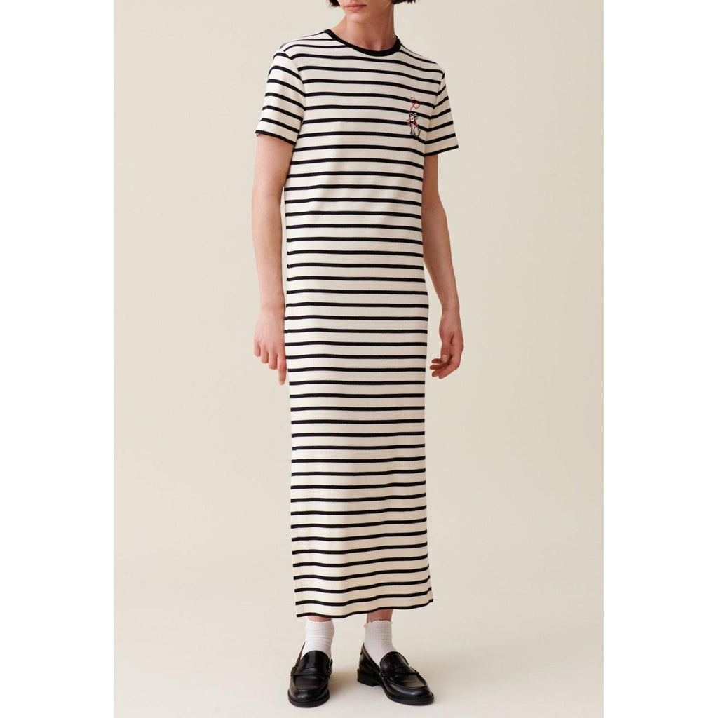 Robe Jean Toto Rayée Midi