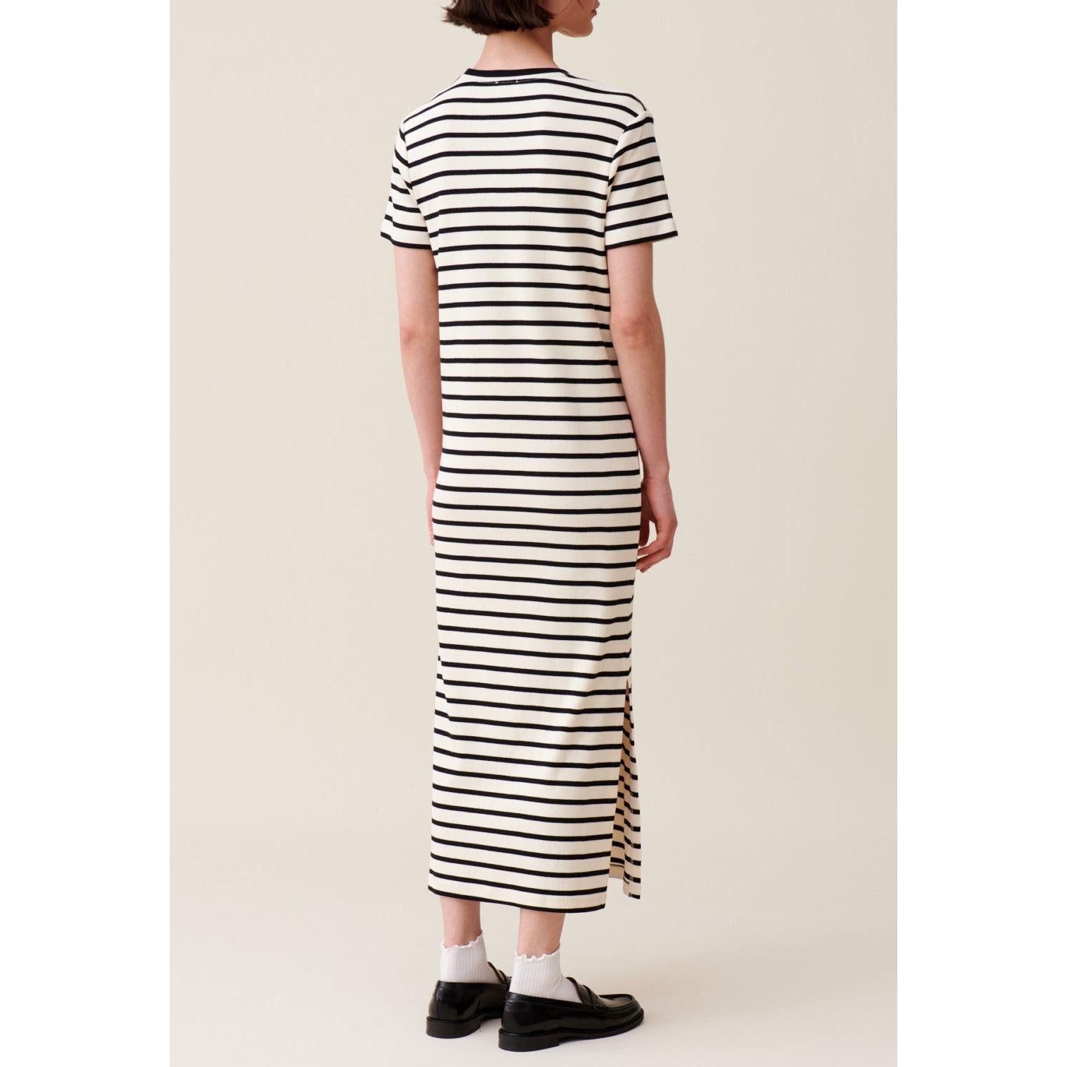 Robe Jean Toto Rayée Midi