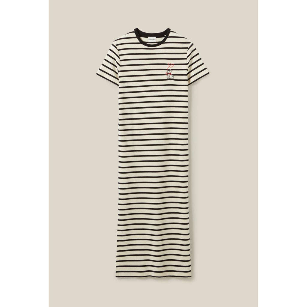 Robe Jean Toto Rayée Midi