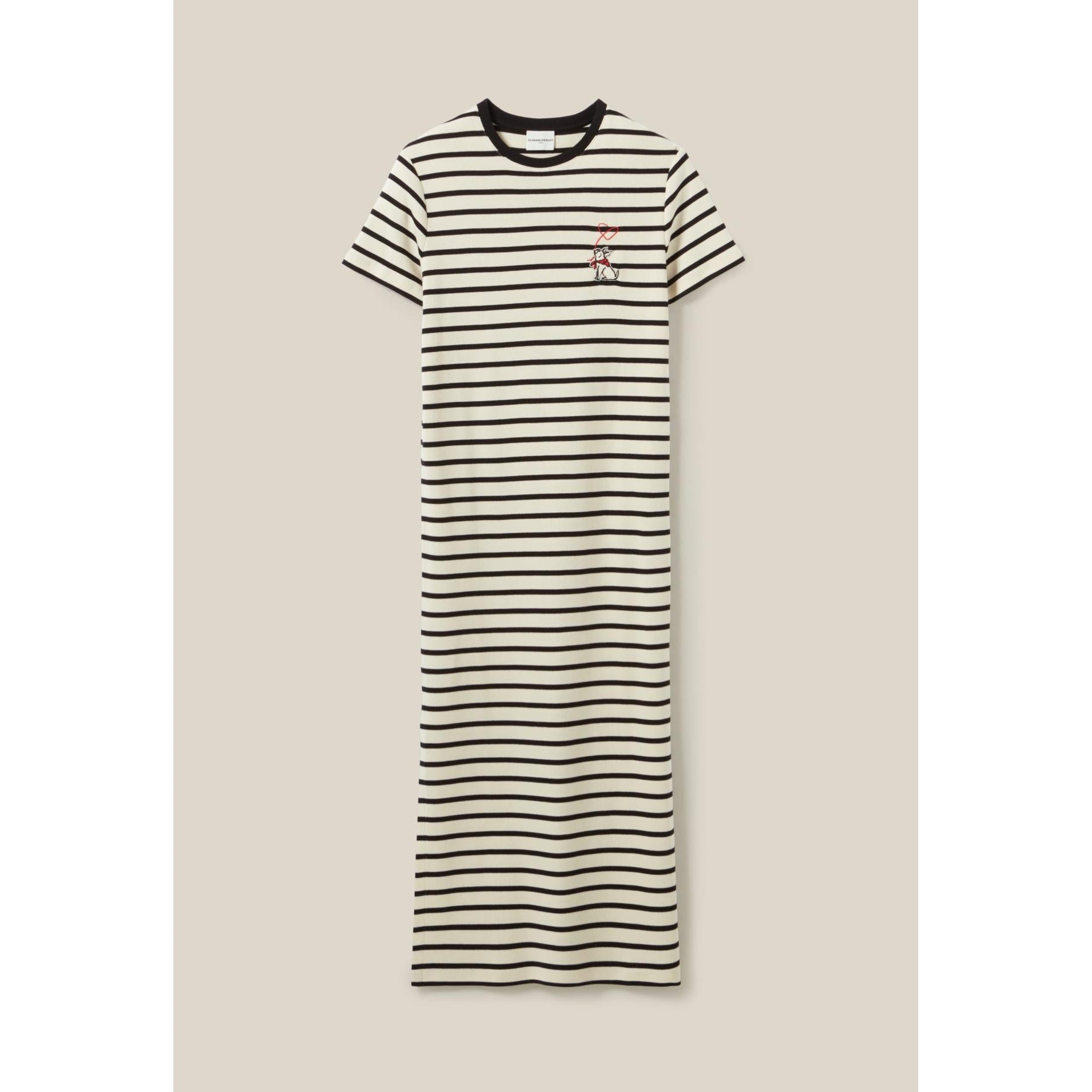 Robe Jean Toto Rayée Midi