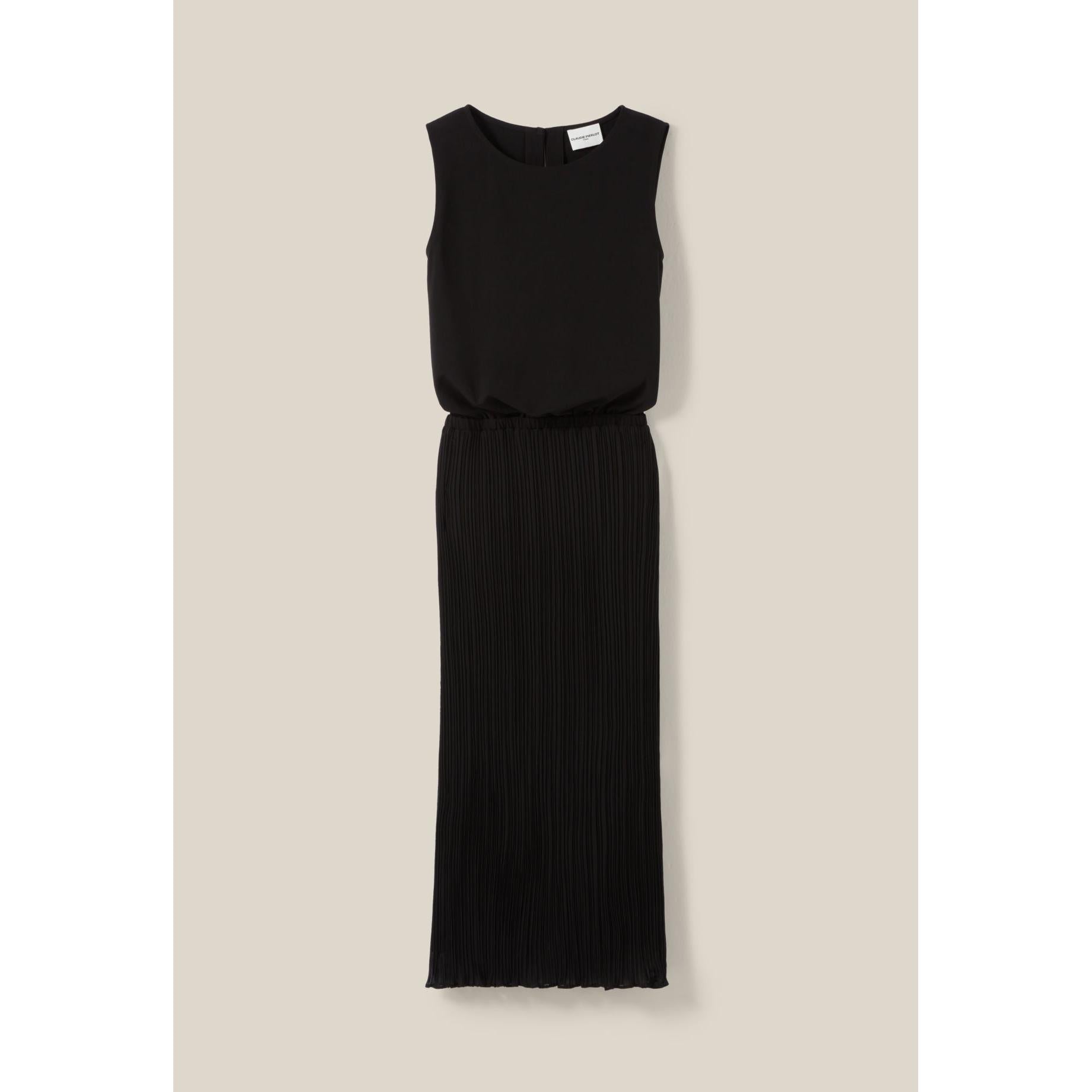 Robe 7/8Ème Col Rond Élastiquée