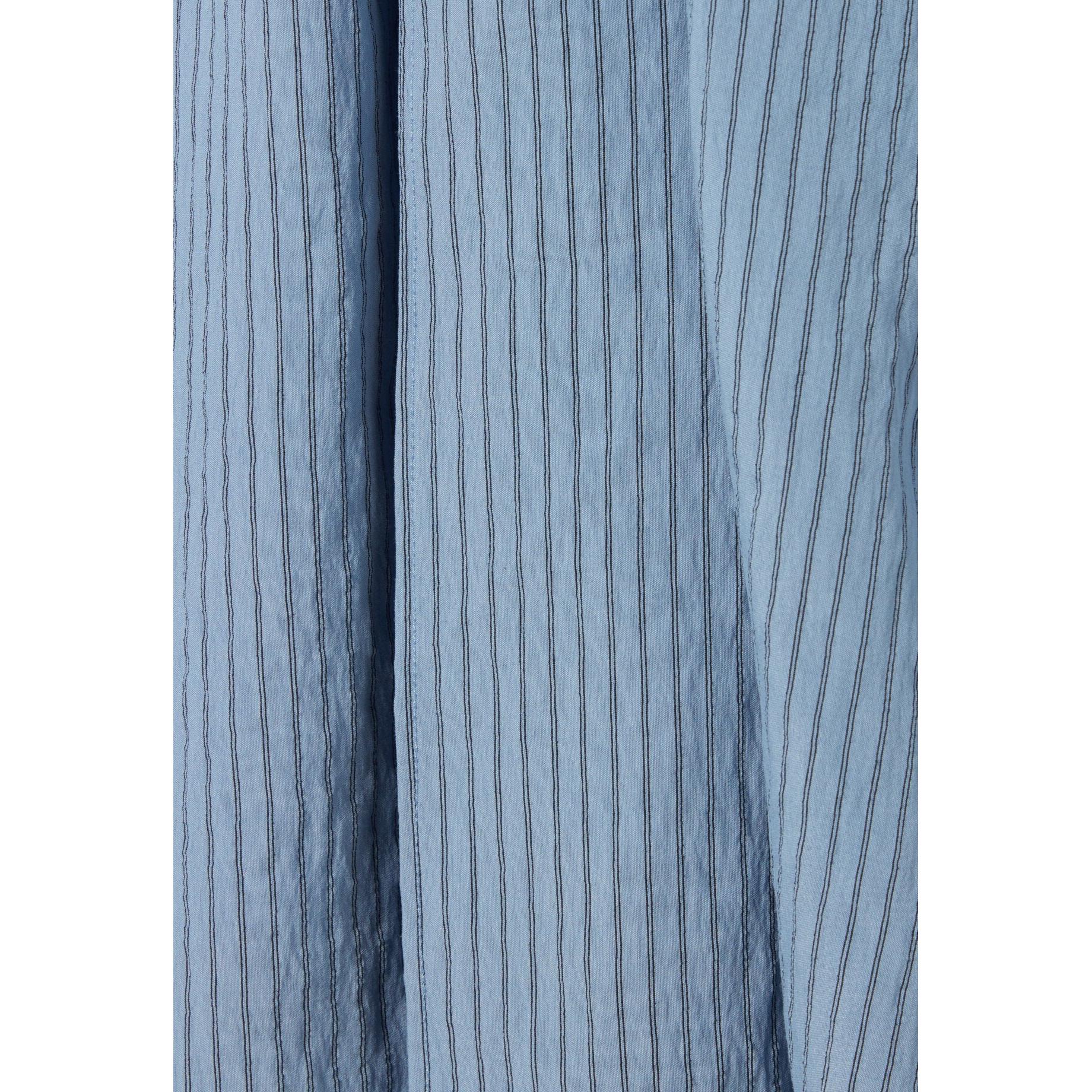 Claudie Pierlot - Robe Courte Cache-Cœur Rayures Bleu