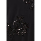 Vestido Corto Negro con Lentejuelas Bordadas