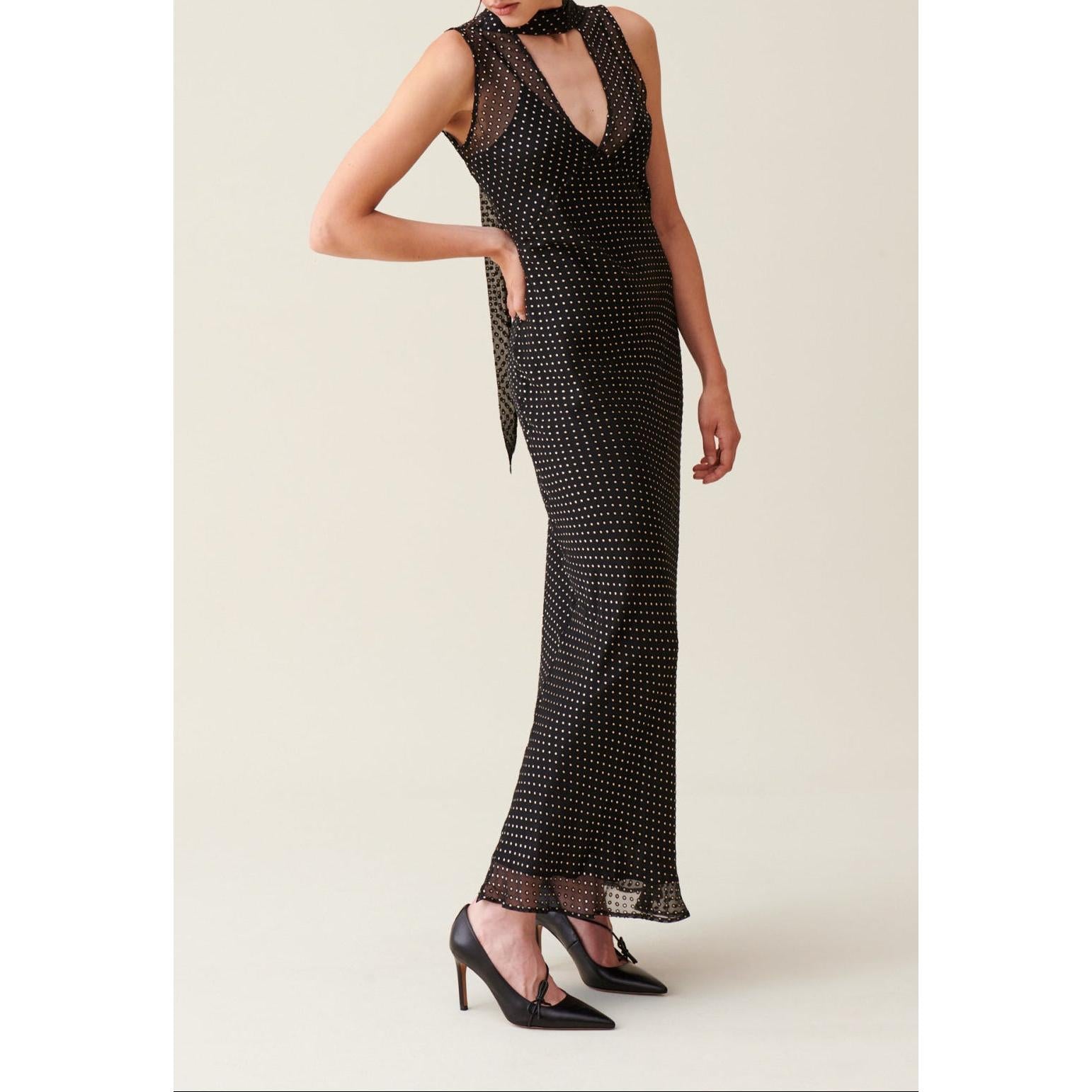 Claudie Pierlot - Robe Longue Transparente À Pois