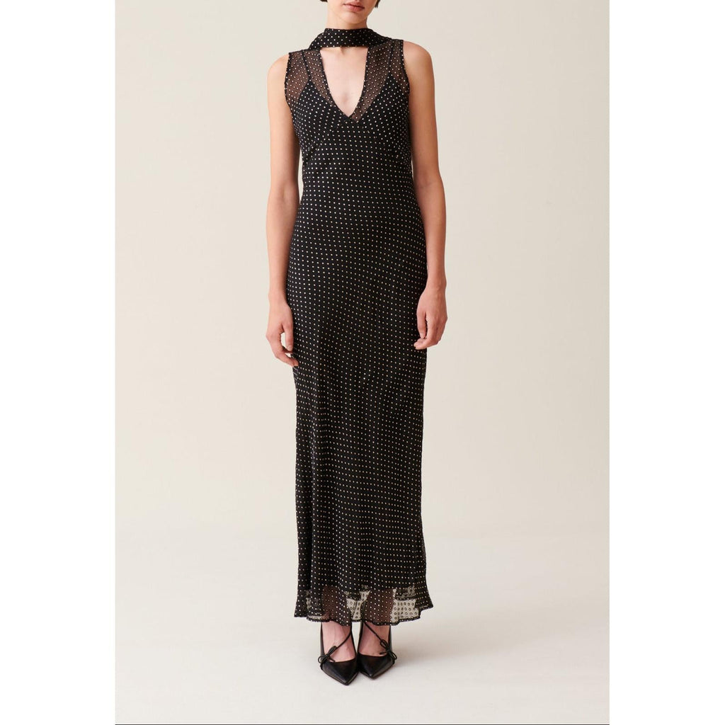 Claudie Pierlot - Robe Longue Transparente À Pois