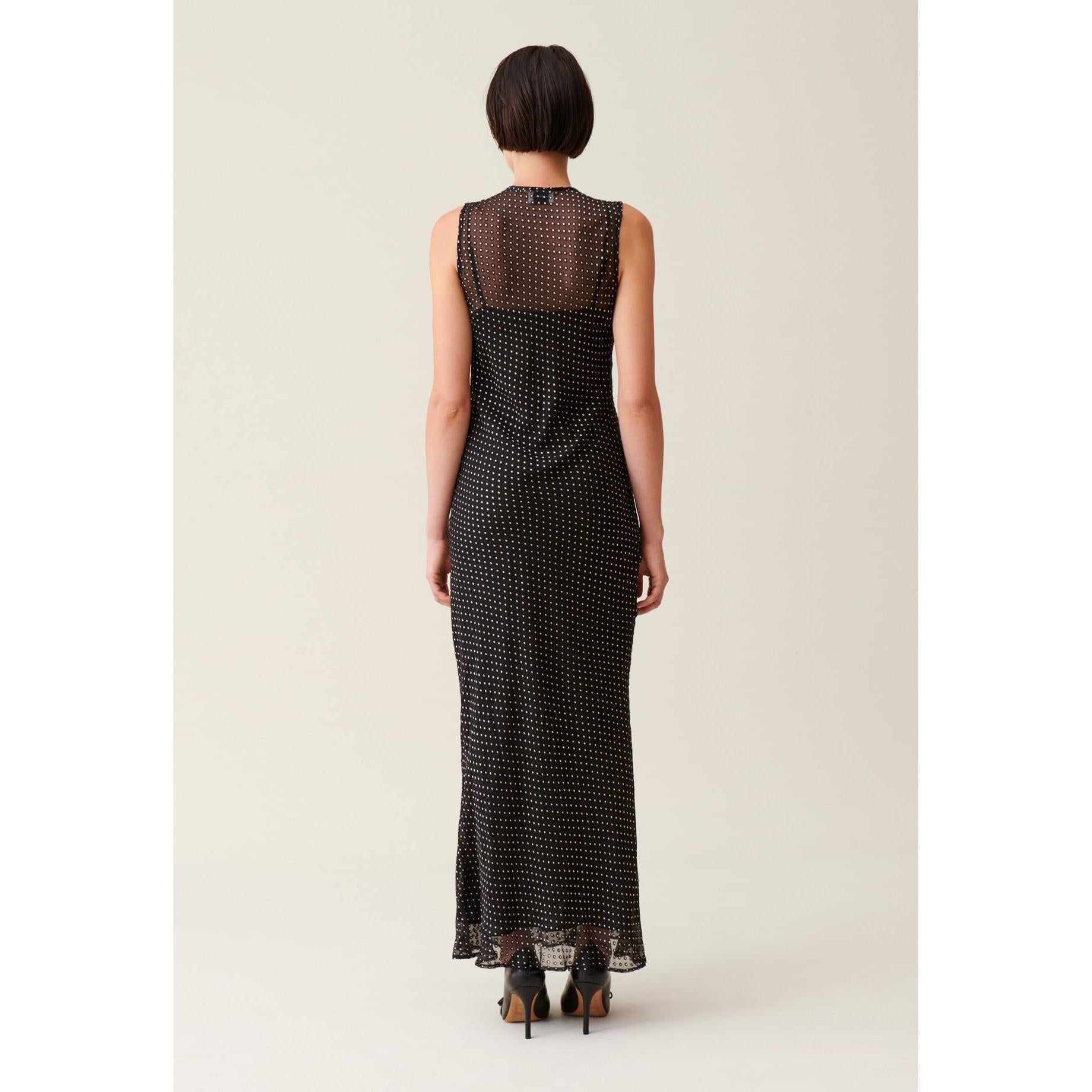 Claudie Pierlot - Robe Longue Transparente À Pois