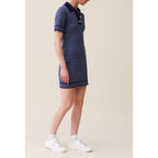 Robe Courte Monogramme Marine