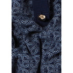 Robe Courte Monogramme Marine