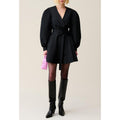 Claudie Pierlot - Robe Courte Manches Ballons Noire