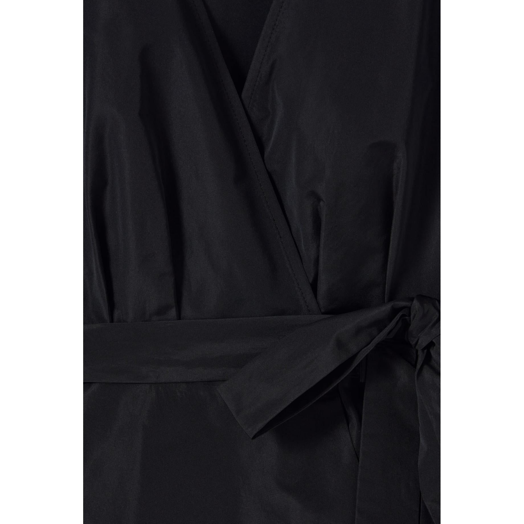 Robe Courte Manches Ballons Noire