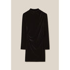 Claudie Pierlot - Robe Courte Cintrée Velours Noir