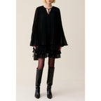 Robe Courte Noire Volantée