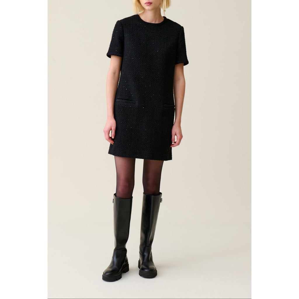 Claudie Pierlot - Short Black Tweed Dress