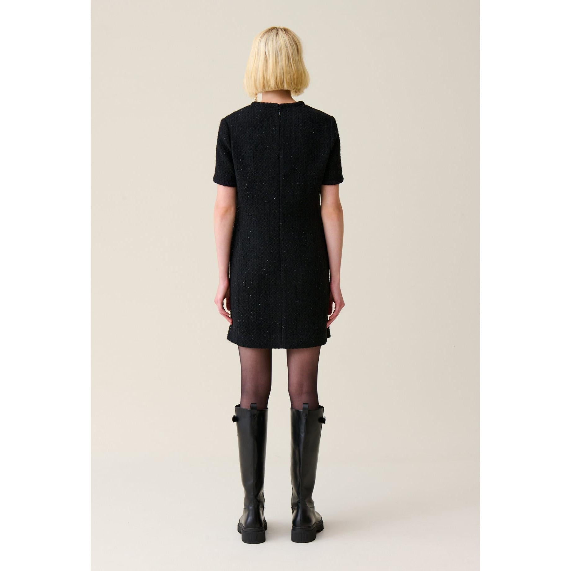 Claudie Pierlot - Short Black Tweed Dress