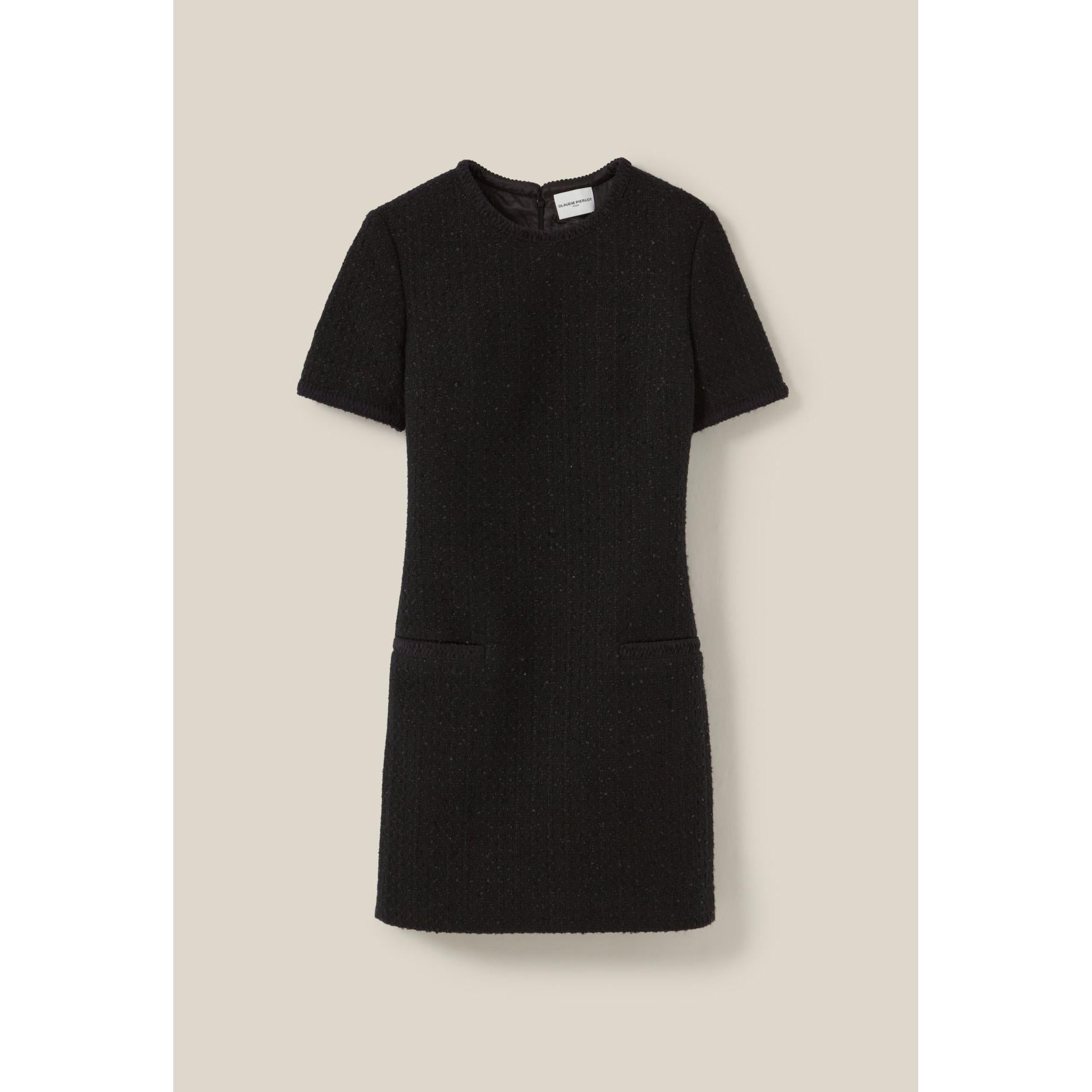Claudie Pierlot - Short Black Tweed Dress