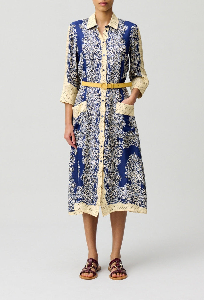 Vestido Ravinbandana Print Oscuro