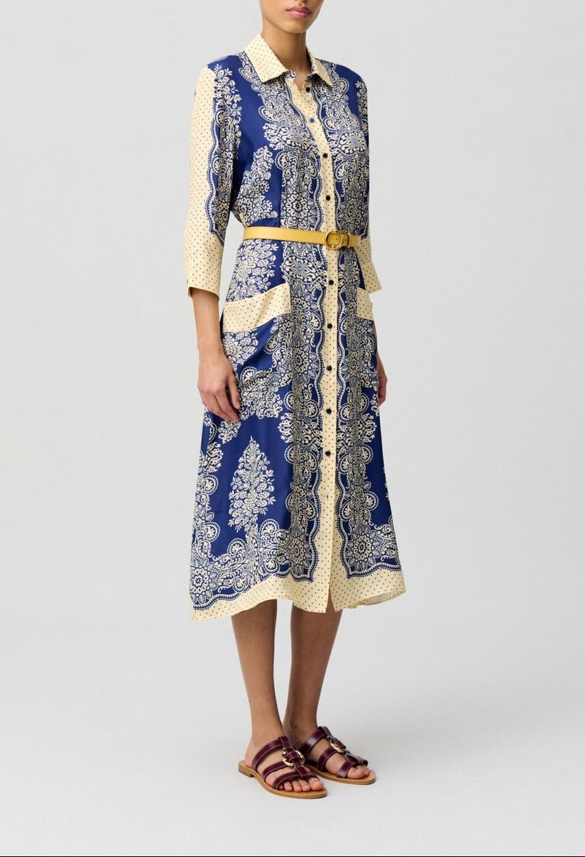Vestido Ravinbandana Print Oscuro