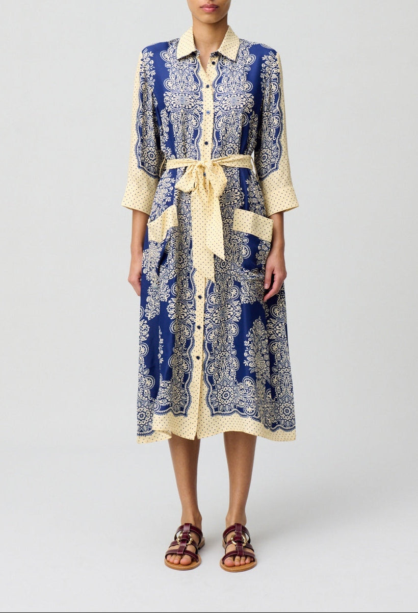 Vestido Ravinbandana Print Oscuro