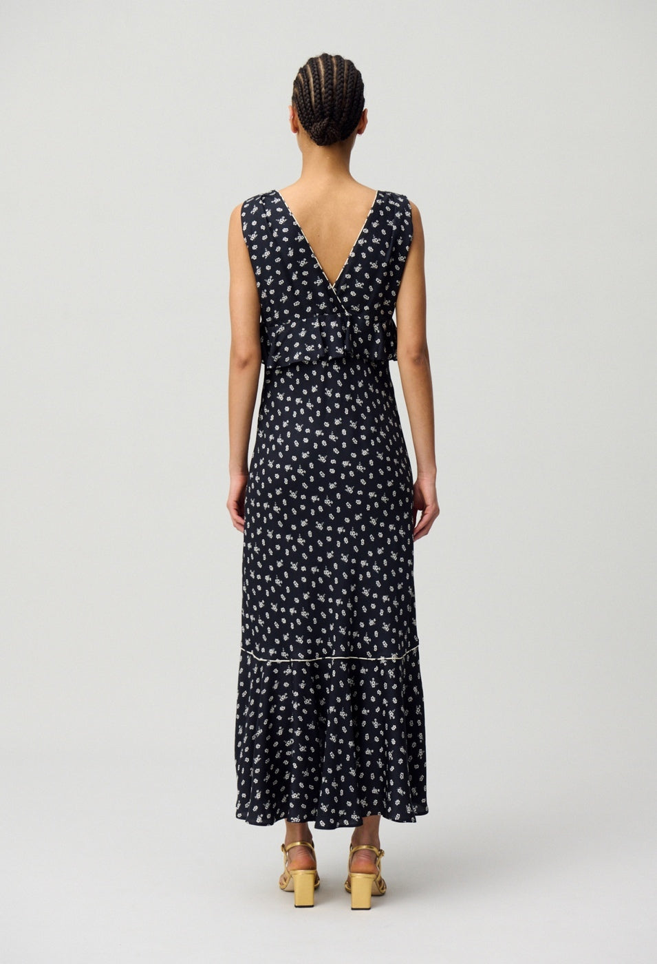Vestido Rusminpetitesfleurs Estampado Oscuro