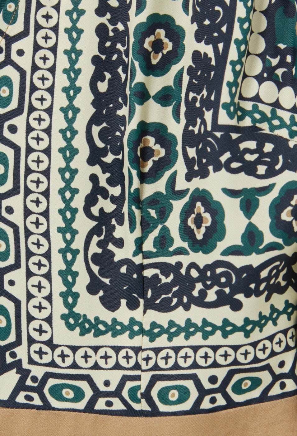 Robe Rombifoulard Print Fonce