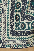 Robe Rombifoulard Print Fonce