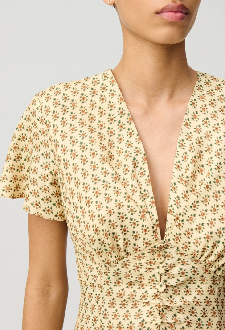 Robe Ristesouleiado Print Clair