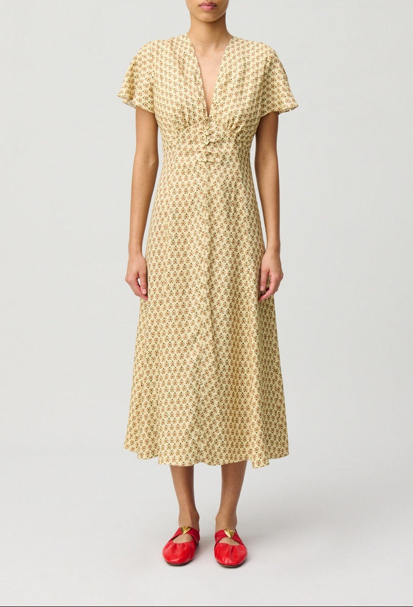 Robe Ristesouleiado Print Clair