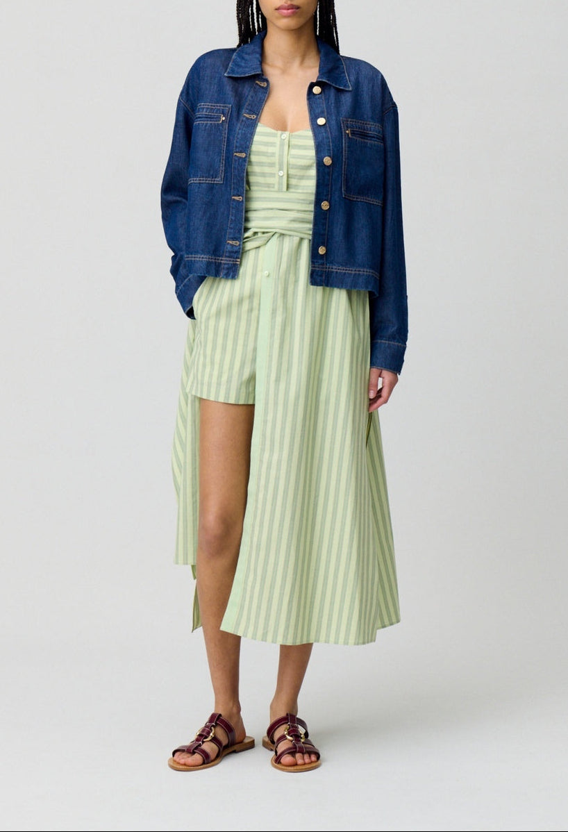 Rounourayuresvertes Two-Tone Dress