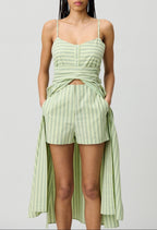 Rounourayuresvertes Two-Tone Dress