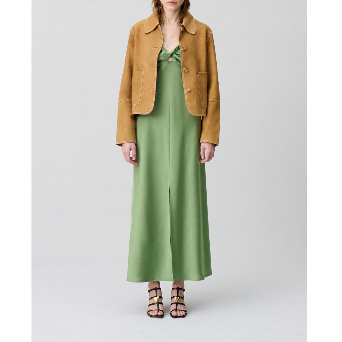 Vestido Rayane Verde Medio