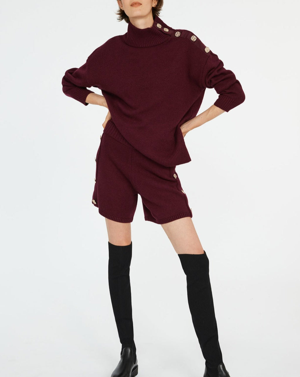 Claudie Pierlot - Short - Merle - Bordeaux