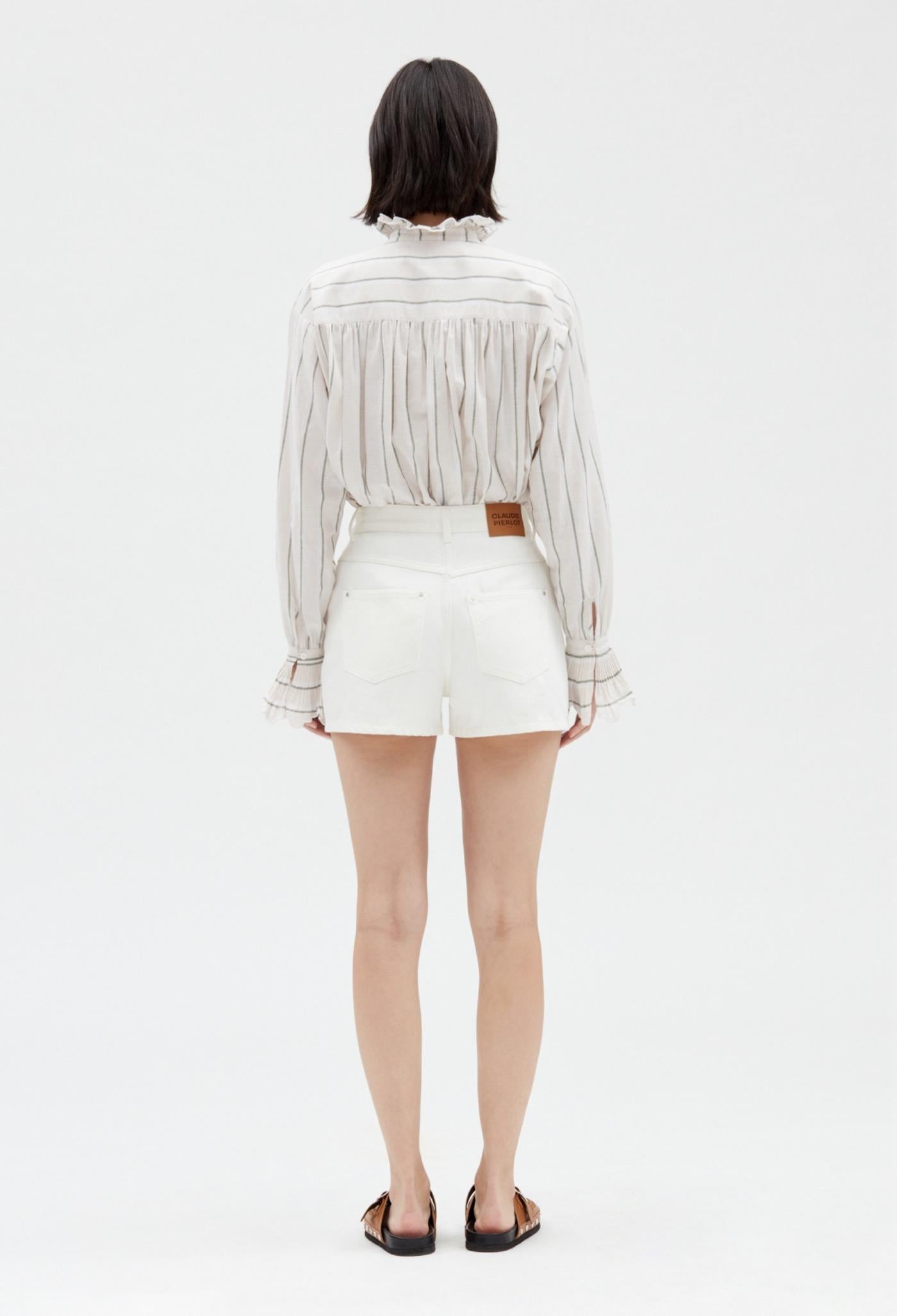 Claudie Pierlot - Shorts - Tierra - Crudo