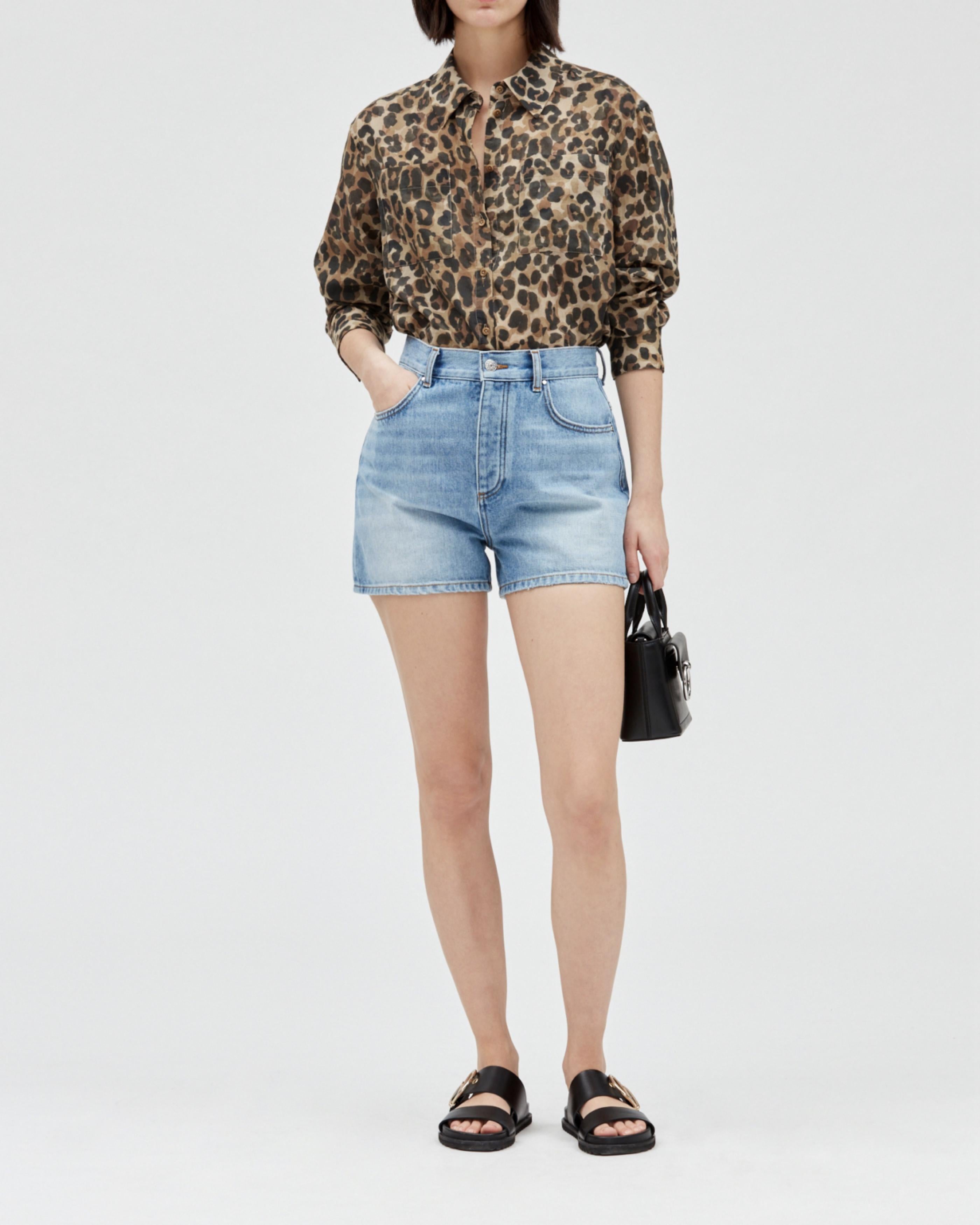 Claudie Pierlot - Short Earthblue - Denim Light Blue