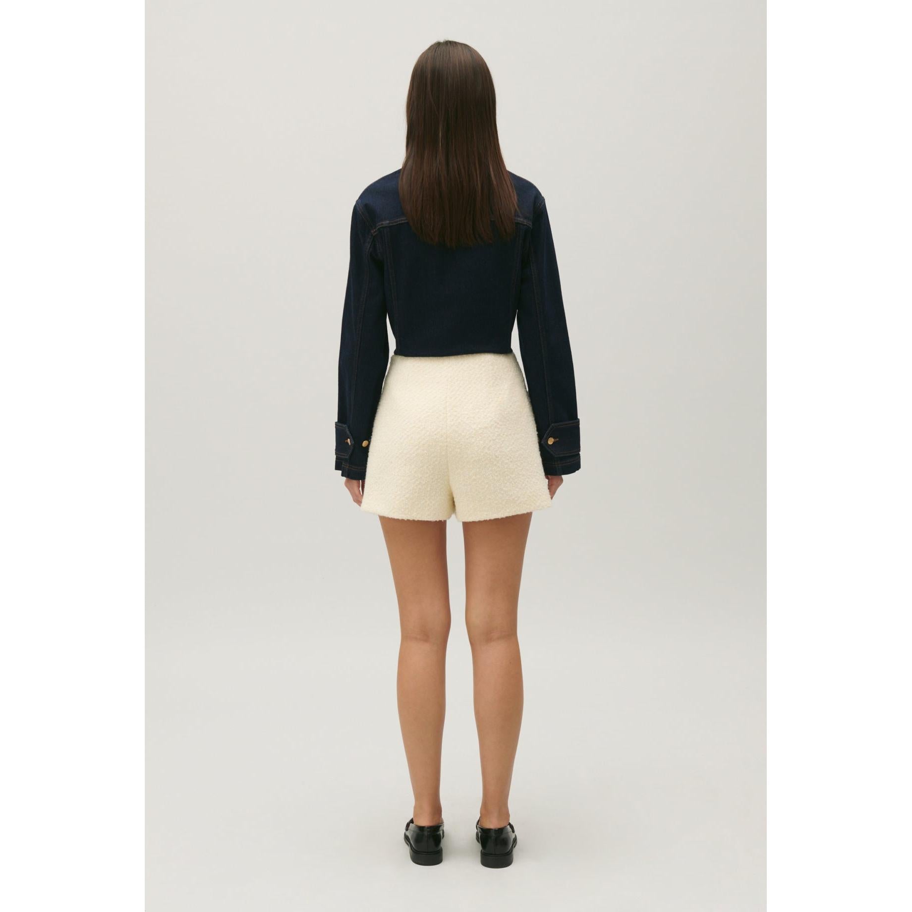 Claudie Pierlot - Short En Tweed Marfil