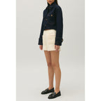 Short de tweed marfil