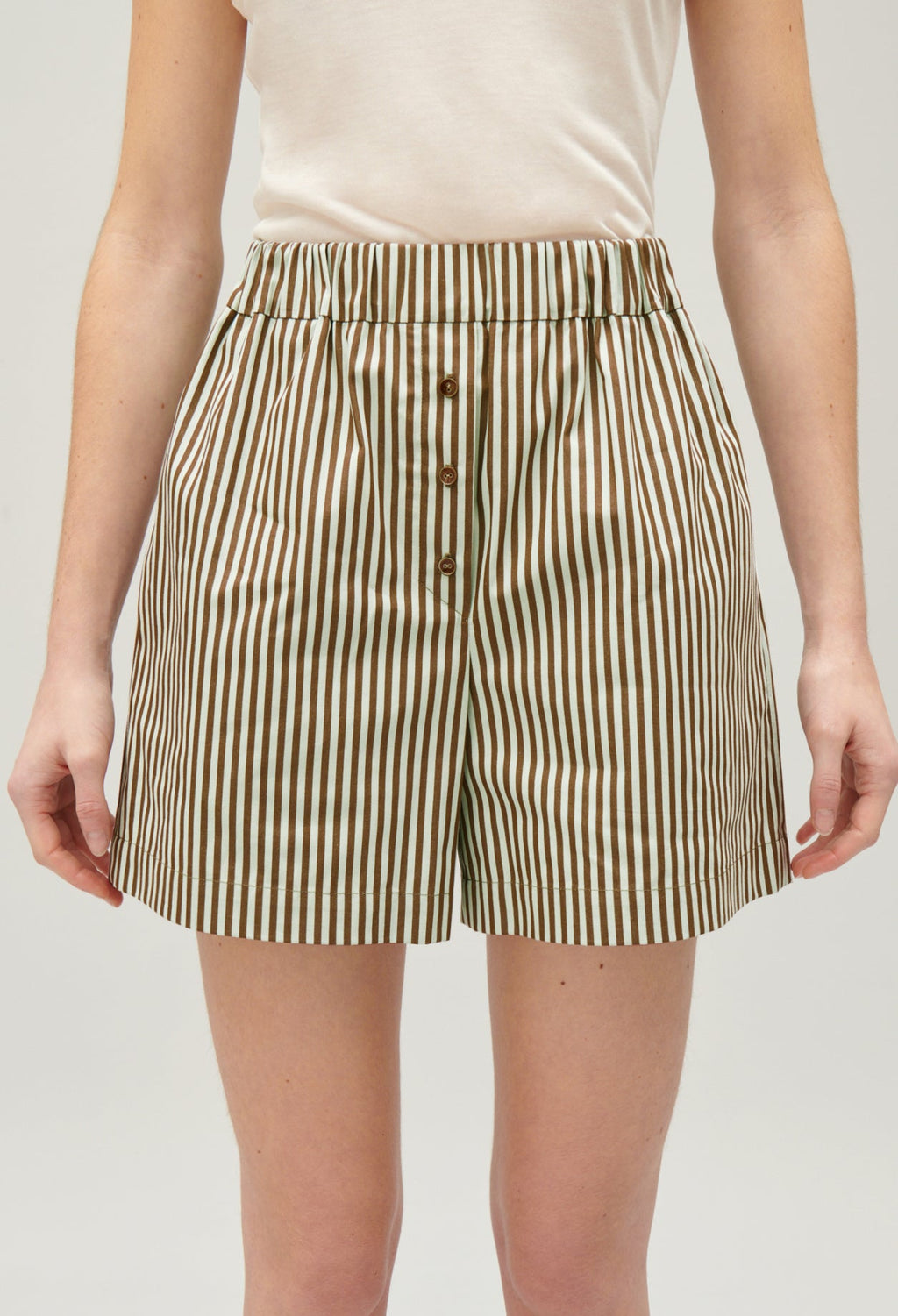 Claudie Pierlot - Short - Envy Rayures Vert - Vert