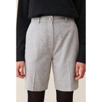 Bermuda Droit Gris Clair